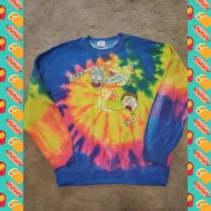 Rick and Morty acid tye dye sweatshirt